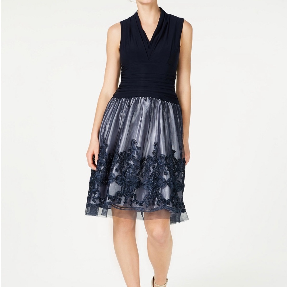 SLNY. Black evening dress